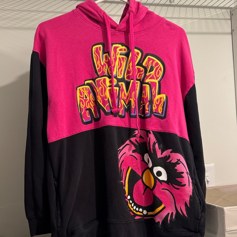 Disney Pink and Black Muppets Wild Animal Hoodie